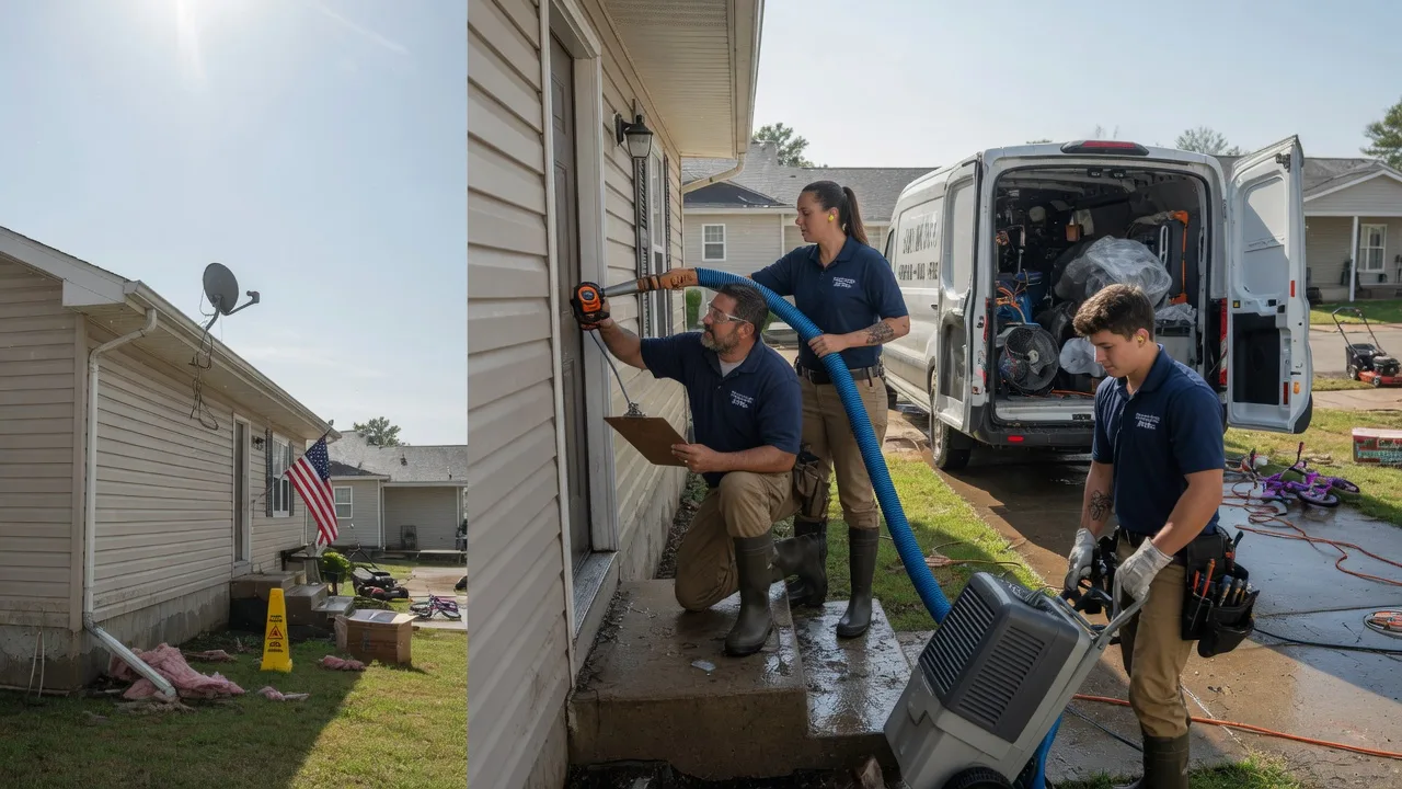 Ceiling Water Damage Restoration in Downsville, LA near me